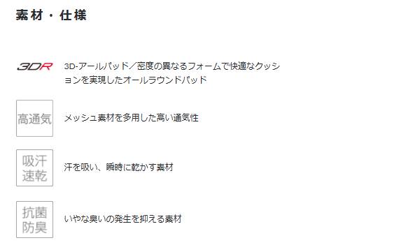 3DR メッシュ インナーパンツ（ブラック）