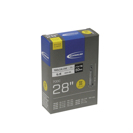 EXTRA LIGHT TUBE(700×18-25C・仏式50mm)