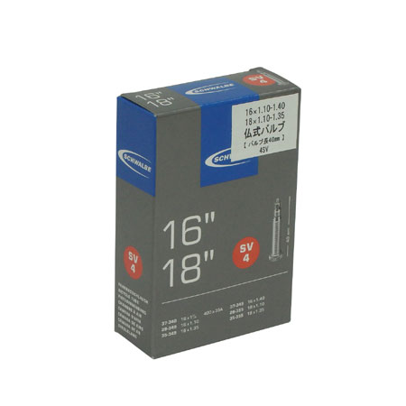 仏式バルブチューブ(16×1.10-1.40・18×1.10-1.35・バルブ長40mm)