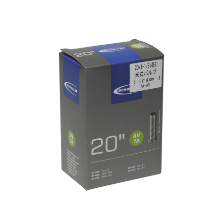 米式バルブチューブ(20×1-1/8(451)・20×1-3/8(451)・バルブ長40mm)