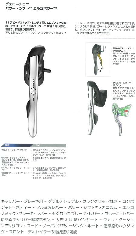 CAMPAGNOLO 「カンパニョーロ」 VELOCE 10s エルゴパワー / 中