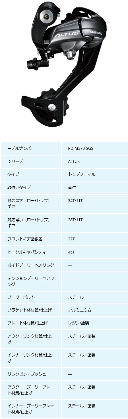 [ALTUS] RD-M370-SGS（ブラック）