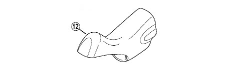 ST-6800 ブラケットカバー(ブラック/左右ペア