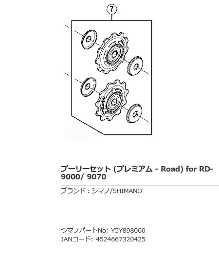 RD-9070 テンション & ガイドプーリーセット