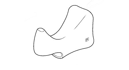 BL-1055 ブラケットカバー(左右ペア/ ブラック)