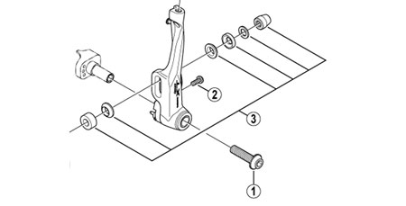 BR-M770 シュー固定ナットユニット