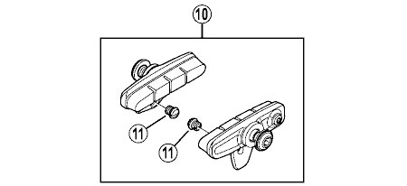 BR-9000 R55C4 カートリッジタイプブレーキシューセット(左右ペア)