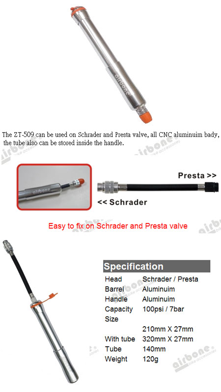 ZT-509 MOUSE TAIL MINI TUBE PUMP(シルバー)