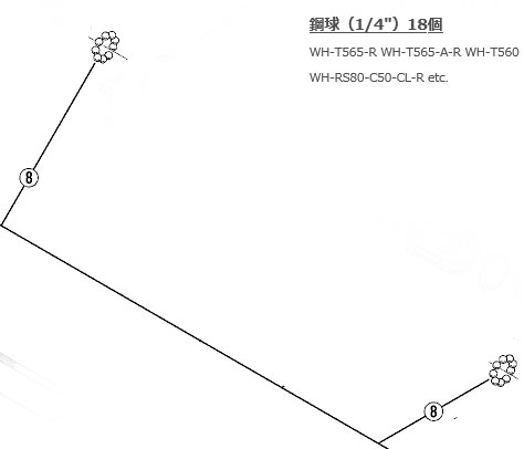 鋼球（1/4”）18個